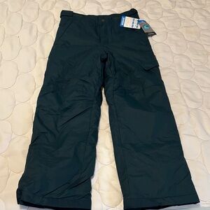 New Columbia Teal Waterproof Snow Pants Youth Size Medium M 10/12 Kids Ski Bibs